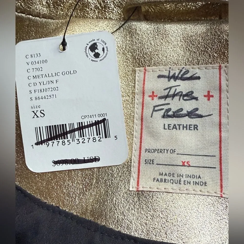 We The Free Jealousy Leather Moto Jacket/ size XS
